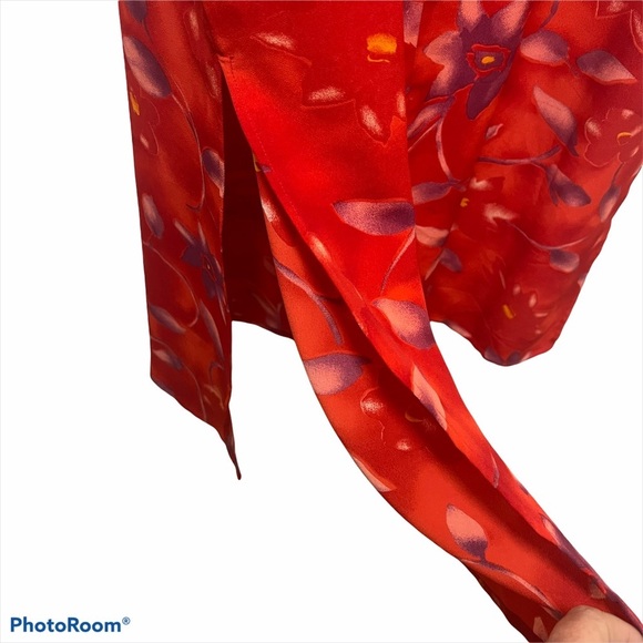 Adrian Karen Sleeveless Red Dress 3XL - Picture 3 of 5